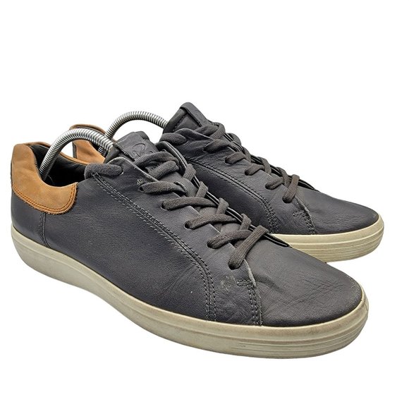 Ecco Other - ECCO Soft 7 Danish Design Mens 11 Gray Leather Casual Street Sneakers Shoes